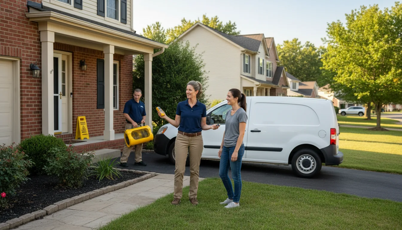 Residential water damage restoration in Cabot, AR